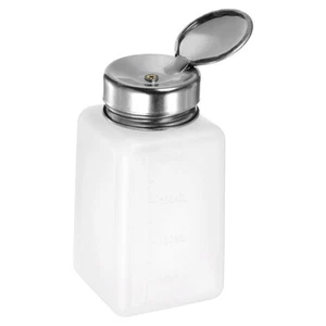 Dispensador de alcohol disolvente 200 ml bomba dispensadora de líquido push down, blanco - Imagen 1 de 6