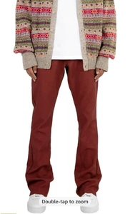 Pantalones de mezclilla acampanados de cuero sintético MNML - B460 - Nuevos con etiquetas - Talla 30 - Imagen 1 de 6