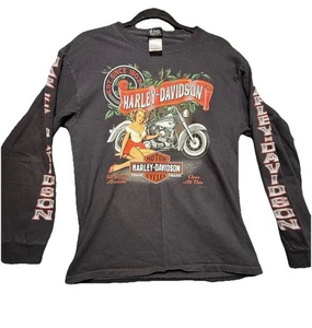 Harley Davidson Weihnachten Pinup Girl Langarm T-Shirt Gr. M Rochester Ny 2010 - Bild 1 von 9