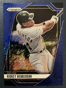2025 Panini Prizm Blue Shimmer FOTL #230 Rickey Henderson /15 Athletics A's SSP - Bild 1 von 2