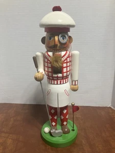 WOOD NUTCRACKER GOLFER TARGET 2005 LIMITED EDITION 14" TALL - Picture 1 of 5