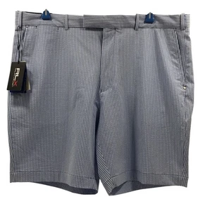 Ralph Lauren Golfshorts Classic Fit Gr. 42 Stretch blau gestreift Seersucker RLX - Bild 1 von 7