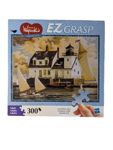 Charles Wysocki Hasbro Games EZ Grasp Jigsaw Rockland Breakwater Light - Picture 1 of 2