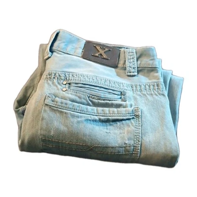 X Ray Men's Distressed Jeans Size 34x32-Worn Condition-As Is/Urban Grunge Style - Image 1 of 4