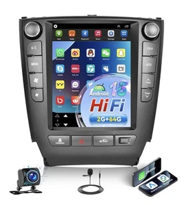 Estéreo de auto 2G+64G Android 15 para Lexus IS350 IS250 2006-2012 - Imagen 1 de 9