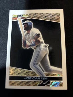 Tarjeta de béisbol Joe Carter 1993 Topps dorada negra # 26 Foto 1 de 2