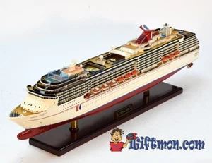 CARNIVAL LEGEND passenger ship 33" fully built wood model with stand - Picture 1 of 12