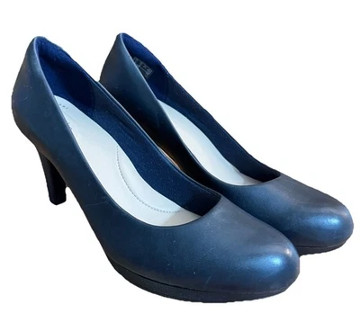 Женские туфли-лодочки Clarks модель Adriel Viola темно-синие кожа размер 10 М - Изображение 1 из 4