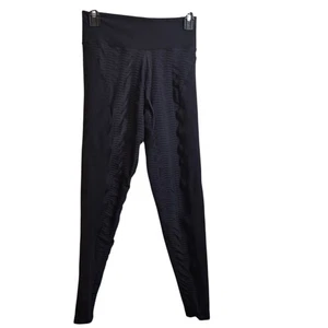 BümBüm Bacana Black Textured High Waist Activewear Leggings Yoga Gym S/M? - Picture 1 of 10