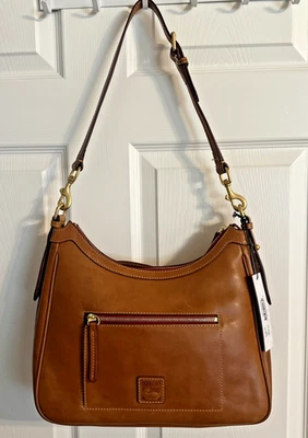 Nuevo con etiquetas Hobo/Crossbody Dooney & Bourke Florentino Grande Convertible - Natural Foto 1 de 4