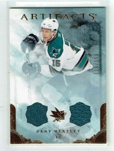 10-11 UD Upper Deck Artifacts  Dany Heatley  /150  Dual Jerseys