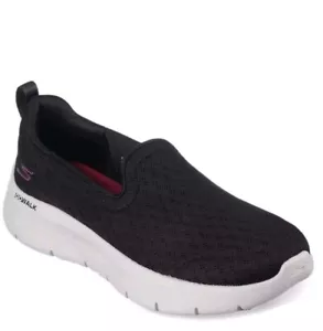 Women's Skechers, GO WALK FLEX - Ocean Wind Sneaker 124955-BLK Black Fabric Mesh - Picture 1 of 10