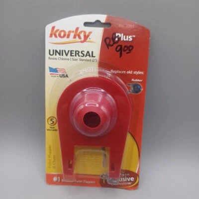 KORKY Premium 2 In. Universal Toilet Tank Flapper and Chain, Easy Install #2001 - Image 1 of 4