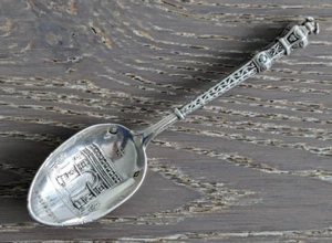 Arc De Triomphe Paris France Souvenir Spoon 4" Demitasse Sterling Hallmarked - Picture 1 of 10