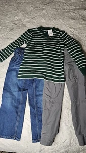Lot Of 3 Boys OshKosh Jeans, Tucker + Tate lined pants - Size 6, J Crew Thermal - Picture 1 of 12