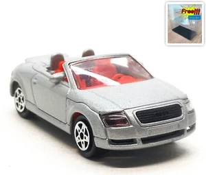 Majorette Audi TT Convertible Metallic Silver / Red Interior 1:53 3" no Package - Picture 1 of 8