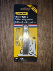 Medidor de palpador de hojas General 26 No. 230 - Imagen 1 de 1