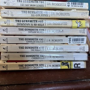 J. R. Roberts The Gunsmith Series Book Lot of 8 Paperbacks - Picture 1 of 12