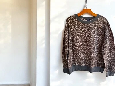 Top suave de manga larga con estampado de leopardo de Splendid talla grande clásico estampado animal Foto 1 de 4