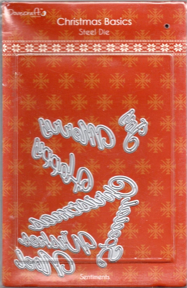 Trimcraft / First Edition * 6 piece metal die set * Christmas Sentiments - Image 1 of 1