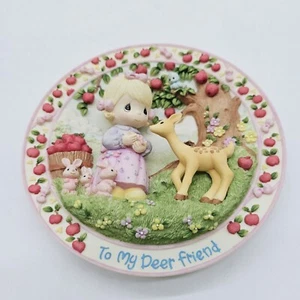 Rarität Neu im Karton Precious Moments 3D Wandbehang Teller für meinen Hirschfreund 6,5" hoch - Bild 1 von 9