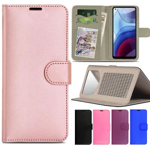Case For Motorola Moto E13 G54 G04 G84 G62 Leather Shockproof Flip Phone Cover - Picture 1 of 22