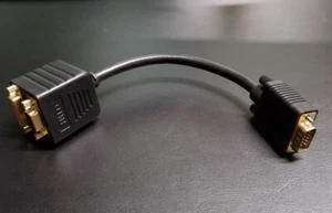 monoprice VGA Male to DVI-I female and VGA female Splitter Video Cable Adapter - Picture 1 of 3