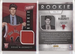 2014 Panini Black Friday Rookie Memorabilia 10 Doug McDermott #5 Rookie RC
