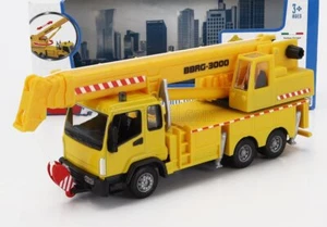 MODELLINO CAMION STATICO BURAGO MAN CRANE GRU BBRG 3000 3 ASSI 2010 GIALLO 1/43 - Foto 1 di 6