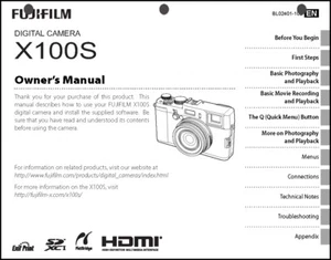 FujiFilm FinePix X100S Digitalkamera Bedienungsanleitung Gebrauchsanleitung - Bild 1 von 1