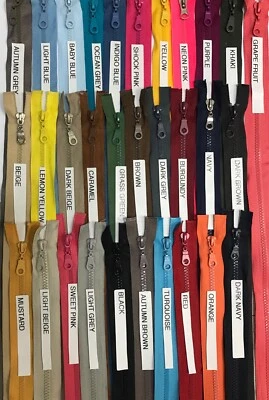 FERPA Open ended chunky zip 25 cm to 75 cm, Nylon zipper, teilbarer Reissverschluss