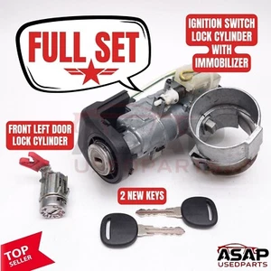 ๐ IGNITION SWITCH + LEFT DOOR LOCK CYLINDER + 2 KEYS CHEVY EQUINOX 2007-2009 ๐ - Picture 1 of 12