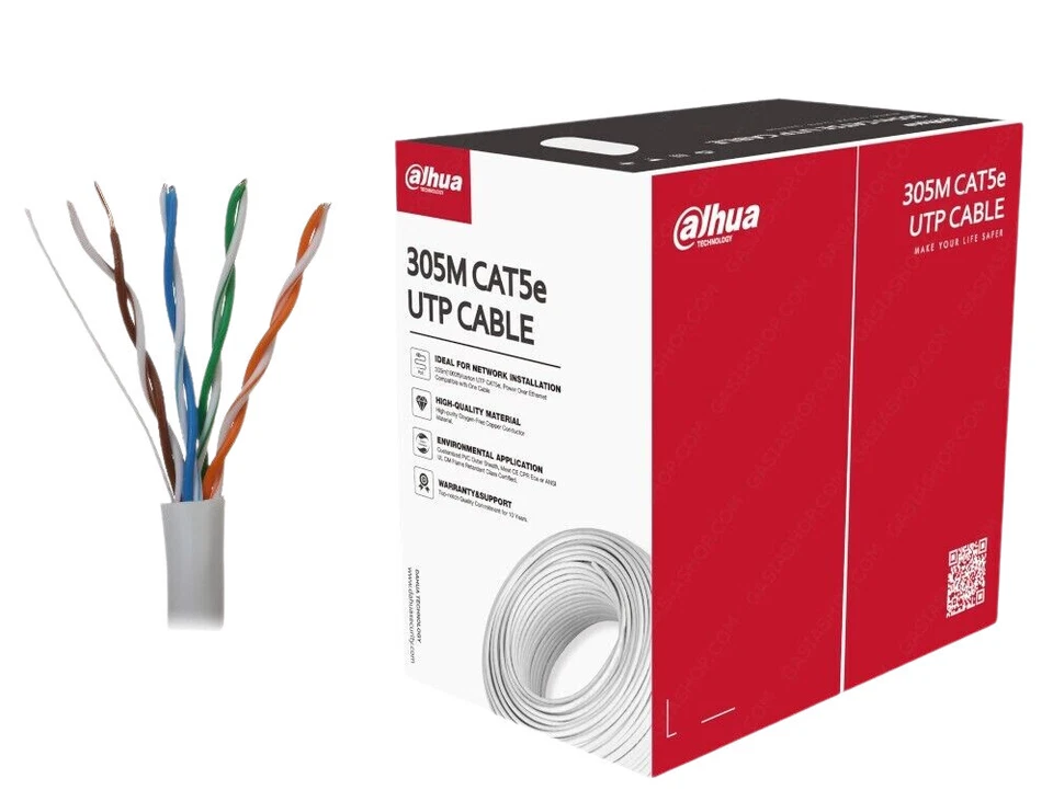 Dahua PFM920I-5EUN Cat 5e UTP Cavo di Rete - 305m