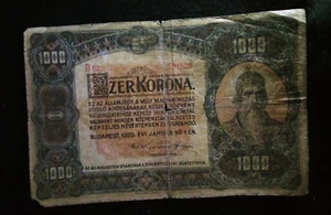 hungary 1000 korona 1920 Banknote Paper Money - Picture 1 of 5