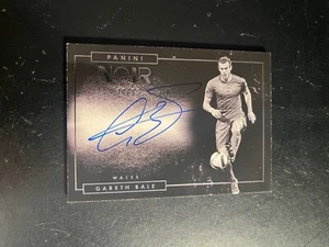 2016-17 Panini Noir Gareth Bale On Card Auto Black & White 30/75 Wales - Picture 1 of 2