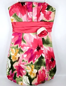 NWT Betsey & Adam Strapless Floral Dress Size 10 - Picture 1 of 7