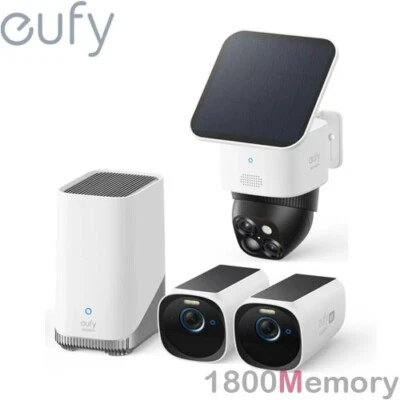 eufy Security Advanced Security Kit eufyCam S330 2 Pack Homebase 3 SoloCam S340 - Image 1 of 3