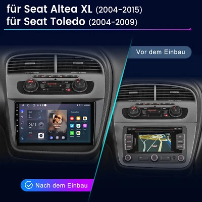 2+64GB Android 14 AutoRadio CarPlay IPS GPS Navi Für Seat Altea XL 2004-2015 DE - Bild 1 von 4