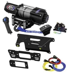 KFI U45w-R2 4500lbs winch & mount bracket kit - Polaris Ranger w/Pro Fit Tubing - Picture 1 of 1