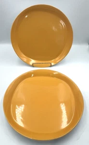 Set of 2 Rachel Ray Round and Square Dinner Plate 11" Yellow - Picture 1 of 12