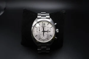 Reloj de cuarzo Movado Datron 40 mm acero inoxidable esfera blanca CHRONO funciona muy bien - Imagen 1 de 12