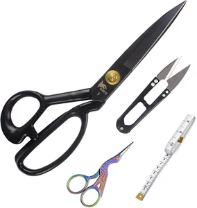 Sewing Scissors Stork Scissors for Fabric Scissors Heavy Duty Stainless Steel 9 - Picture 1 of 7
