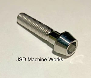 Grade 5 Titanium Metric Bolt Tapered Allen Head M6x1.00 Thread 30mm Length M6x30 - Picture 1 of 1