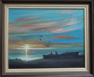 Peter Costello Australian original acrylic 'End of the Day' - Picture 1 of 7