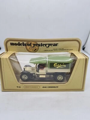 Matchbox Models of Yesteryear Y-13 1918 Crossley "Carlsberg" New Vintage 1:47  - Image 1 of 4