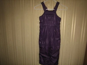 infant girls gap snow bib size 3 purple  - Picture 1 of 5