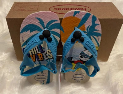 Chinelos infantis Havaianas Baby Mickey tamanho 5.5 - Imagem 1 de 4
