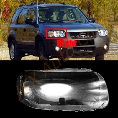 Right Side Headlight Clear Lens Cover+Seal Glue u For Ford Kuga/Escape 2005-2007 - Изображение 1 из 4