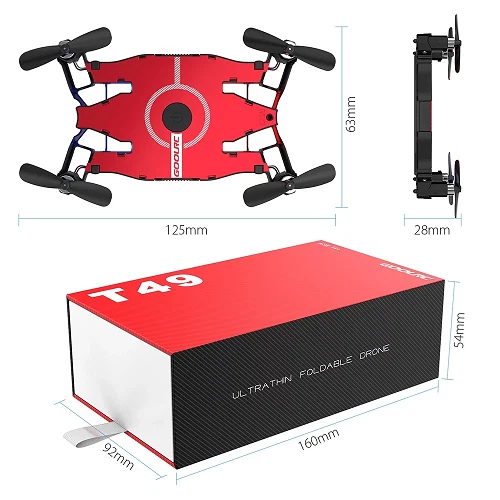 Mini Drone Quad. WIFI FPV 720P HD Camera Foldable G-sensor RC/Smart Phone F/Ship - Image 1 of 4