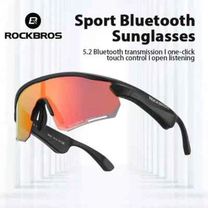 Rockbros Sport Bluetooth polarisierte Sonnenbrille Musik Lautsprecher leicht Unisex - Bild 1 von 7
